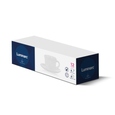 Чашка кофейная с блюдцем 90 мл Luminarc Feston  (арт. V5432)