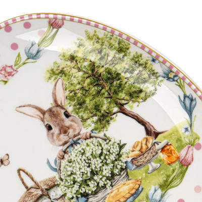 Блюдо 20x18 см Fissman Rabbits, фарфор (арт. 16103) Блюдо 20x18 см Fissman Rabbits, фарфор (арт. 16103)