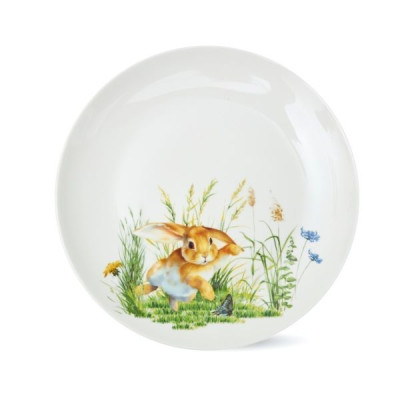 Набор тарелок 20 см Fissman Rabbit 4 пр, фарфор (арт.13721) Набор тарелок 20 см Fissman Rabbit 4 пр, фарфор (арт.13721)