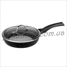 Сковорода с крышкой Vinzer Premium Granite Induction 24 см VZ 89454