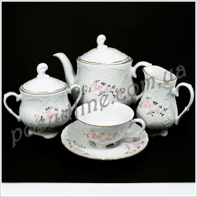 Сервиз чайный Rococo Pink 12 персон 