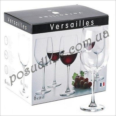 Набор бокалов для вина Luminarc Versailles 580 мл 6 пр N1011/G1416