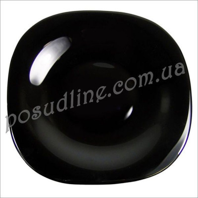 Тарелка суповая квадратная Luminarc Carine Black 21 см L9818/H3661