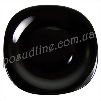 Тарелка обеденная квадратная Luminarc Carine Black 26 см L9817/H3666