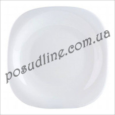 Тарелка обеденная квадратная Luminarc Carine White 26 см h5604/h5922