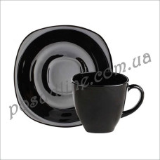 Чашка с блюдцем Luminarc Carine Black 220 мл 2 пр 