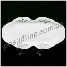 Блюдо овальное для рыбы Rococo Blue 36 см