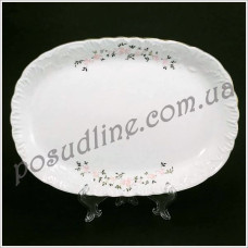 Блюдо овальное Rococo Pink 33 см