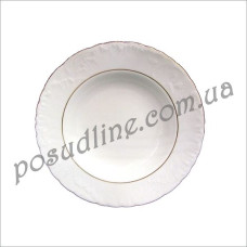 Тарелка суповая Rococo White 22,5 см