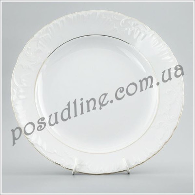Блюдо круглое Rococo White 32 см 