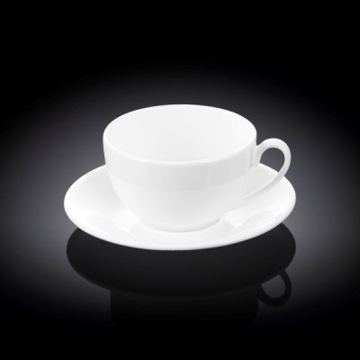 Чашка чайная с блюдцем Wilmax 250 мл WL-993000