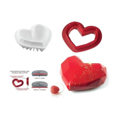 Форма силиконовая Silikomart Amore Origami 150x135 мм h=55 мм 