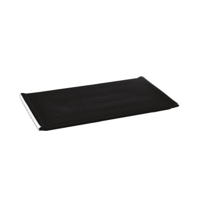 Тарелка прямоугольная 43х24 см 17 " черная F2632BK-17