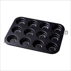 Форма Кексики Empire 12 яч. 35x26x3 см рифленая 9829