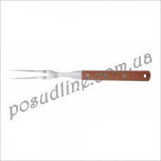 Вилка кухонная 16,5 см деревянная ручка 01125