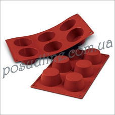 Форма силиконовая Silikomart Маффин 69х35 мм SF023/C