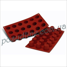Форма силиконовая Silikomart Кекс 18 яч 300x170x35 мм SF033/C