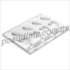 Форма силиконовая для мороженого Silikomart Сердце 67x55x18 мм + 50 палочек GEL03M/B