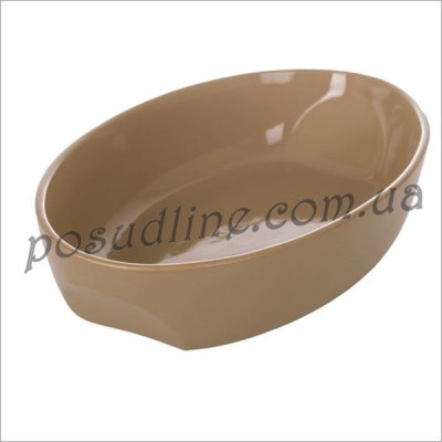 Форма овальная керамическая для запекания Pyrex Curves 33х21 см кофейная CU33OR9
