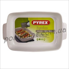Форма прямоугольная керамическая для запекания Pyrex Signature 35х25 см красная SG35RR8