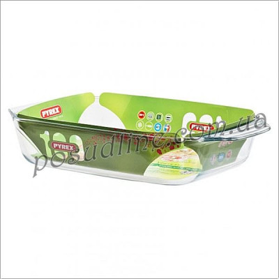 Лоток прямоугольный с крышкой Pyrex 23х15 см 1,1 л стекло 215P000