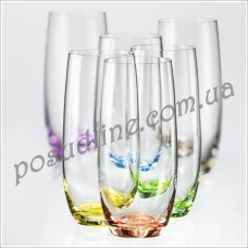 Набор стаканов высоких Bohemia Rainbow 350 мл 6 пр b25180-D4662