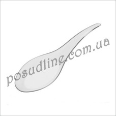Ложка стеклоподобная прозрачная L=12 см 25 шт/уп 07036