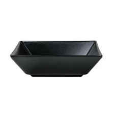 Тарелка керамическая суповая Ipec Tokyo 21х21 см черная FAT21*21N