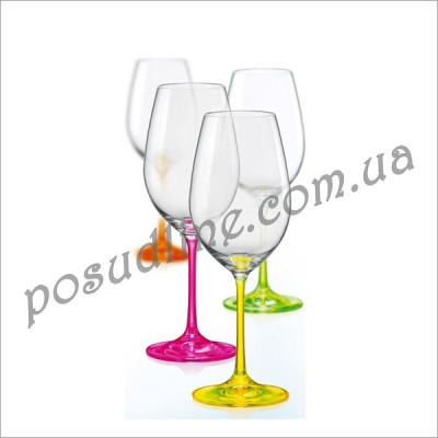 Набор бокалов для вина Bohemia Neon 350 мл 4 пр  b40729-D4892