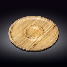 Блюдо круглое Wilmax Bamboo 25 см 2-х секц. WL-771047