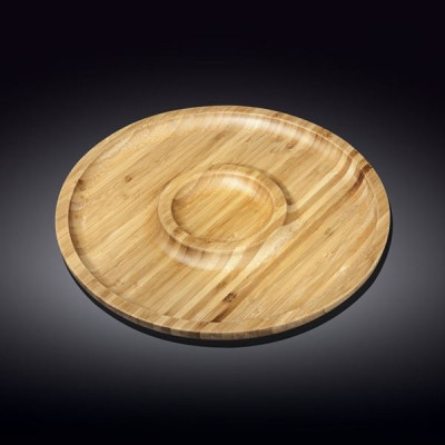Блюдо круглое Wilmax Bamboo 25 см 2-х секц. WL-771047