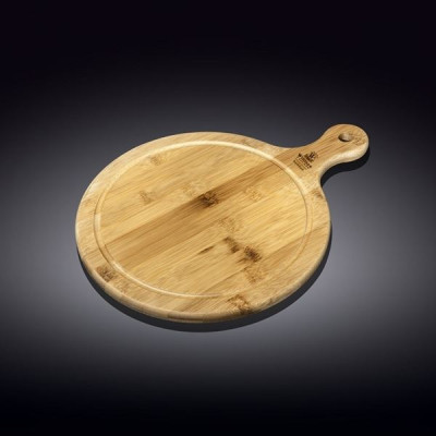 Блюдо круглое сервировочное Wilmax Bamboo 43,5х33 см с ручкой WL-771102