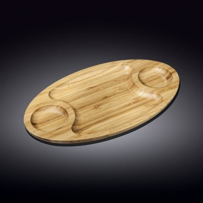 Блюдо овальное Wilmax Bamboo 45,5х25 см 3-х секц. WL-771041