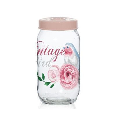 Банка для сыпучих Herevin Vintage Birds 1,0 л 171541-050