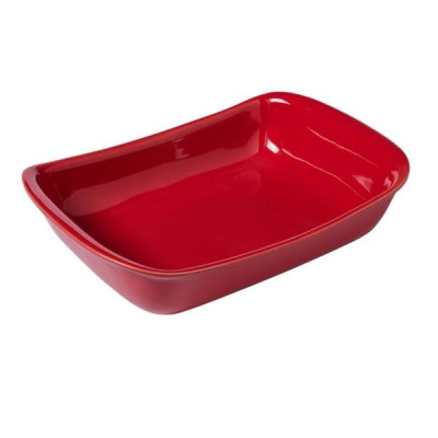 Форма прямоугольная  керамическая Pyrex Supreme 33х23 см красная SU33RR5
