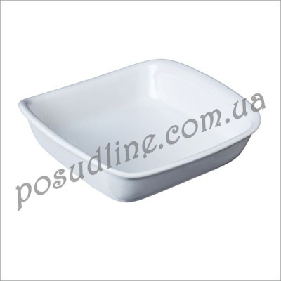 Форма квадратная керамическая Pyrex Supreme 24х24 см белая SU24SR1