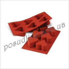 Форма силиконовая Silikomart Сердце 65х40 мм SF036/C