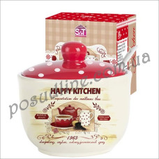 Сахарница с ложкой 450 мл Happy Kitchen 2242-11