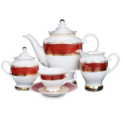 Сервиз чайный Красный 15 пр 586-320