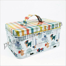 Банка металлическая Шкатулка Щенки 250 г 7285-B-ST-04