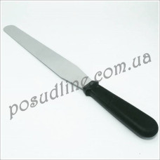 Шпатель кондитерский ровнй 12" черная ручка 14905