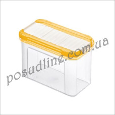 Емкость для сыпучих прямоугольная Rotho Domino 1,0 л 16x9x13 см 17426