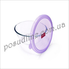 Миска стеклянная с крышкой Fissman 21x10 см 2,1 л 6521 F
