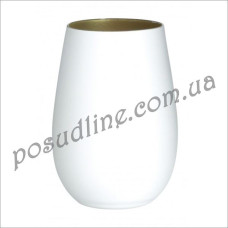 Стакан Stoelzle Olympic 465 мл матовый белый/золотой 3528612