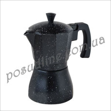 Гейзерная кофеварка Con Brio 150 мл 3 порц. алюм. индукц. 6803 CB