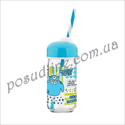 Бутылка Renga 370 мл Bubble Blue стекло 151993 B