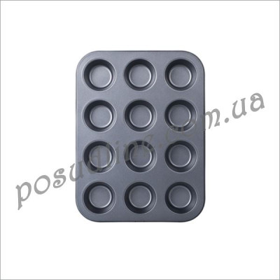 Форма прямоугольная для маффинов Pixel Brezel 12 яч. 35x26,5x3 см PX-10208