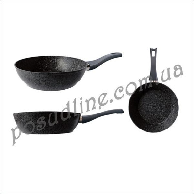 Сковорода Gusto 28 см без крышки покрытие Marble 2104-28 GT