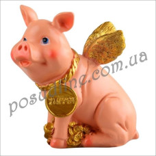 Фигурка декоративная Свинка на богатство 8,5 см 919-234