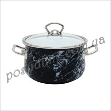 Кастрюля эмаль Infinity SD 1308 16 см, 2,1 л Marble 6367521